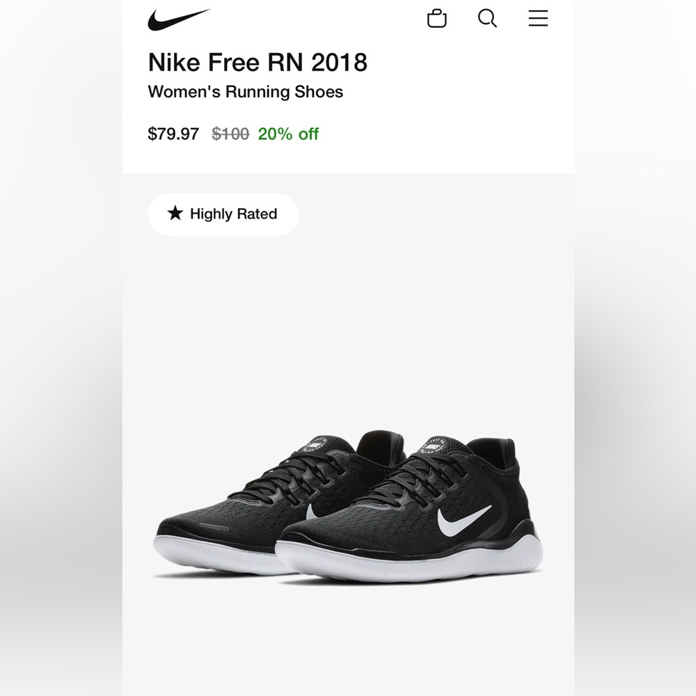 Women’s Nike free run size 10.5